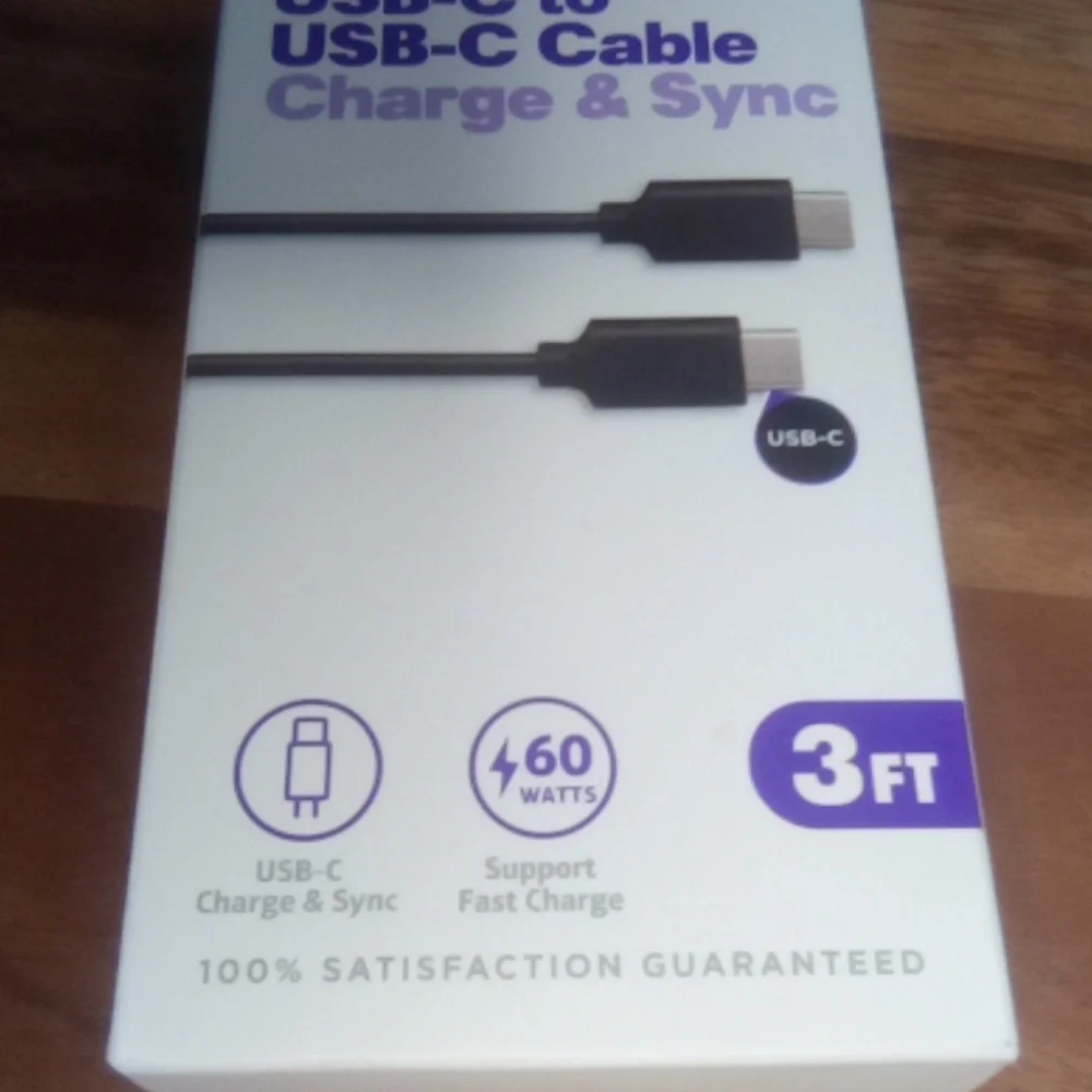 New in box USB-C to USB-C Cable Charge and Sync